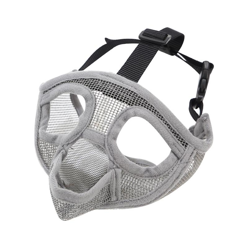 Outdoor Prevent Stealing Biting Dog Muzzle for Dogs Mesh Breathable French Bulldog Pug Face Mask Mascotas Accessories Products