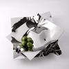 Creative Irregular Shape Stainless Steel Fruit Plate Metal Light Luxury Wavy Tray Jewelry Storage Tray Home Decoration Ornaments