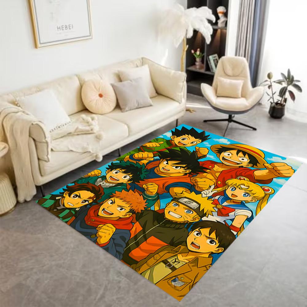 One Piece Adventure Area Rug Suitable for Playrooms Dining Room Outdoor Dormitory Antislip Carpet Anime Office Decor
