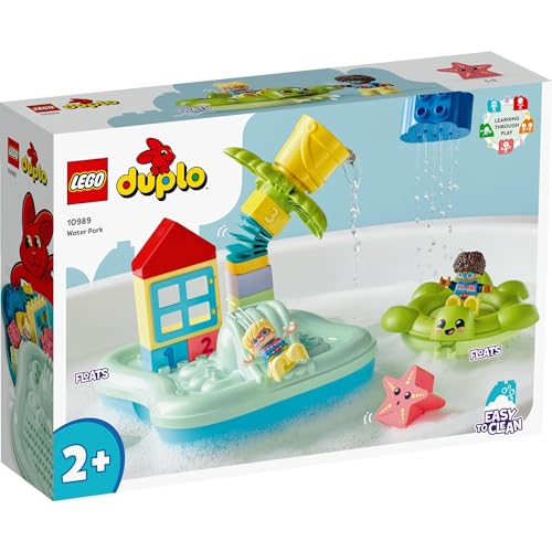 LEGO Duplo Town Water Park Toy, a great gift for birthdays, Christmas, and other educational toys for boys and girls ages 1.5, 2, and 4. Pretend play