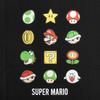 Fine Plus Short Sleeve Super Mario T-Shirt with Icons: Mario, Luigi, Yoshi, and Boo.