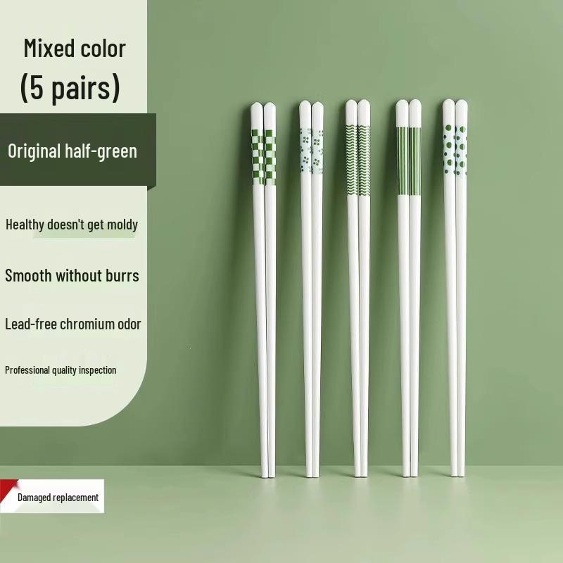

[Intro Offer] Premium Anti-mildew High-Temperature Resistant Ceramic Chopsticks - Light Luxury Tableware for Home Use