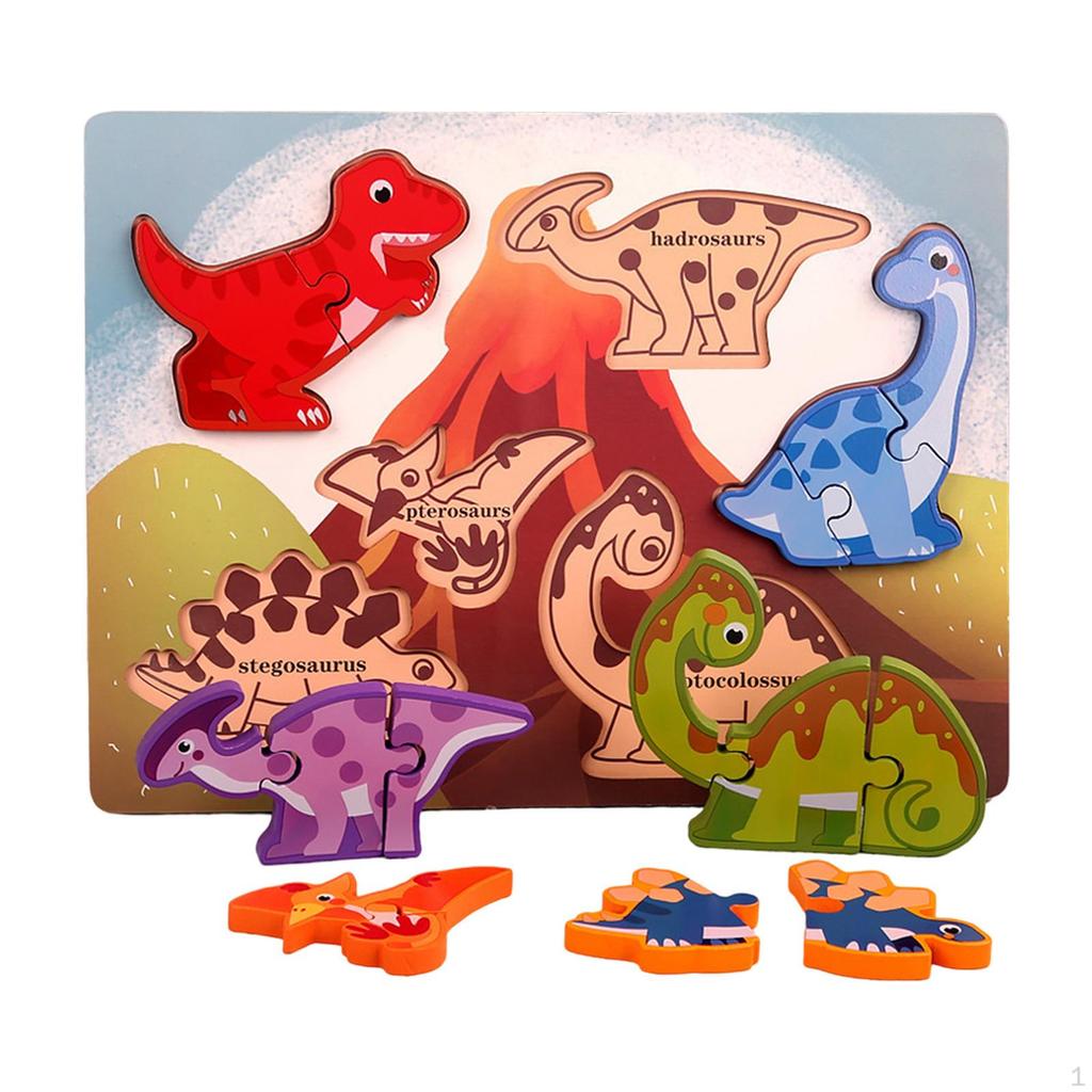 En Puzzle, Early Learning Cognitive Development, Shape Matching Educational Cartoon Animal for
