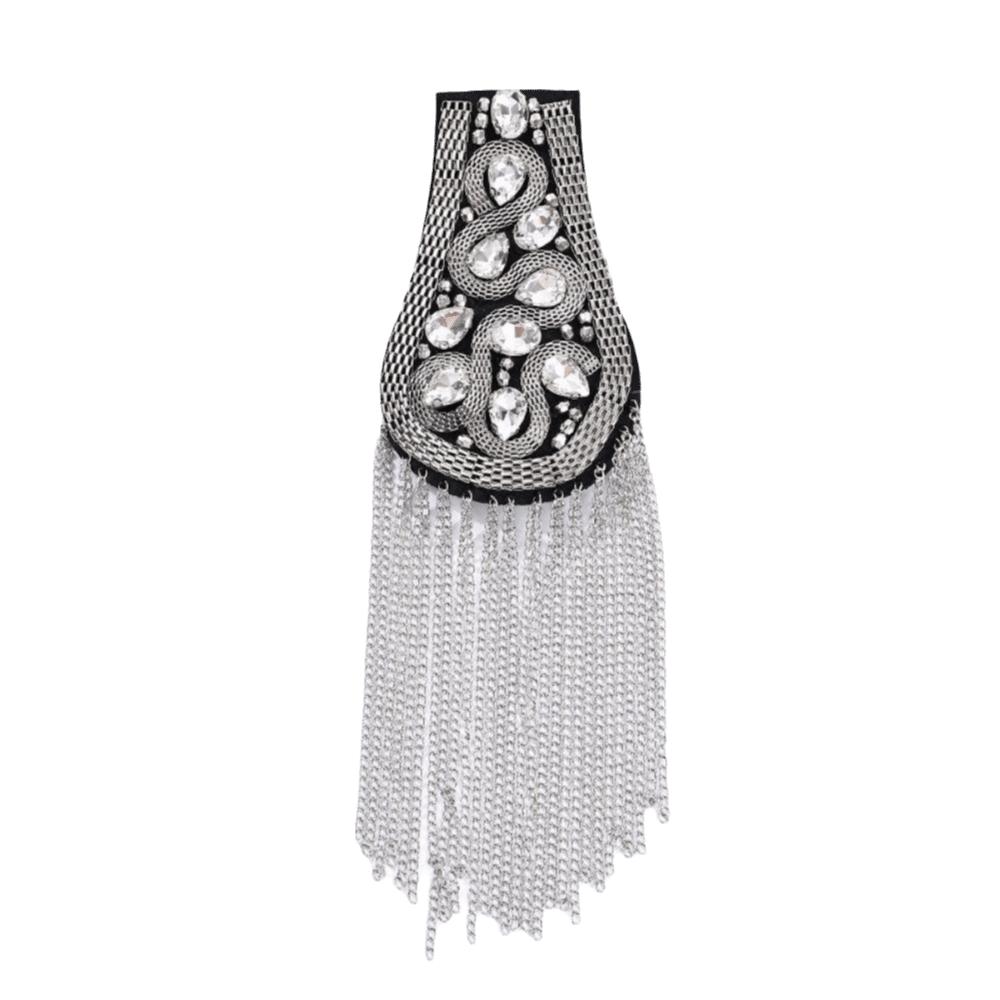 Epaulet Tassel Chain Shoulder Board Punk Epaulette Exquisite Star Shoulder Flash Girl