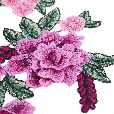 Luxury Exquisite Garment Rose Sewing Cheongsam Badge Clothes Accessories Applique Patch Embroidery
