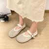 Girls Leather Mary Jane Shoes Spring Soft Sole Princess Shoes Breathable Hollow Casual Sandals for Summer Outdoor Wear