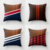 Farmhouse Home Decor Sofa Pillow Creative Wood Grain Marble Pillowcase Fashion Geometric Cushion Cover 40x40cm  50x50