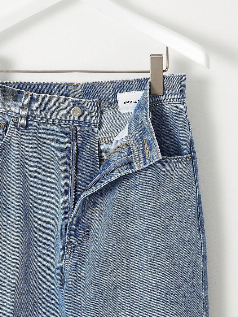 United Arrows Green Label Relaxing EMMEL REFINES EM Center Press Straight Denim 66146990863 XS Pants, 7110, LT.BLUE (71),