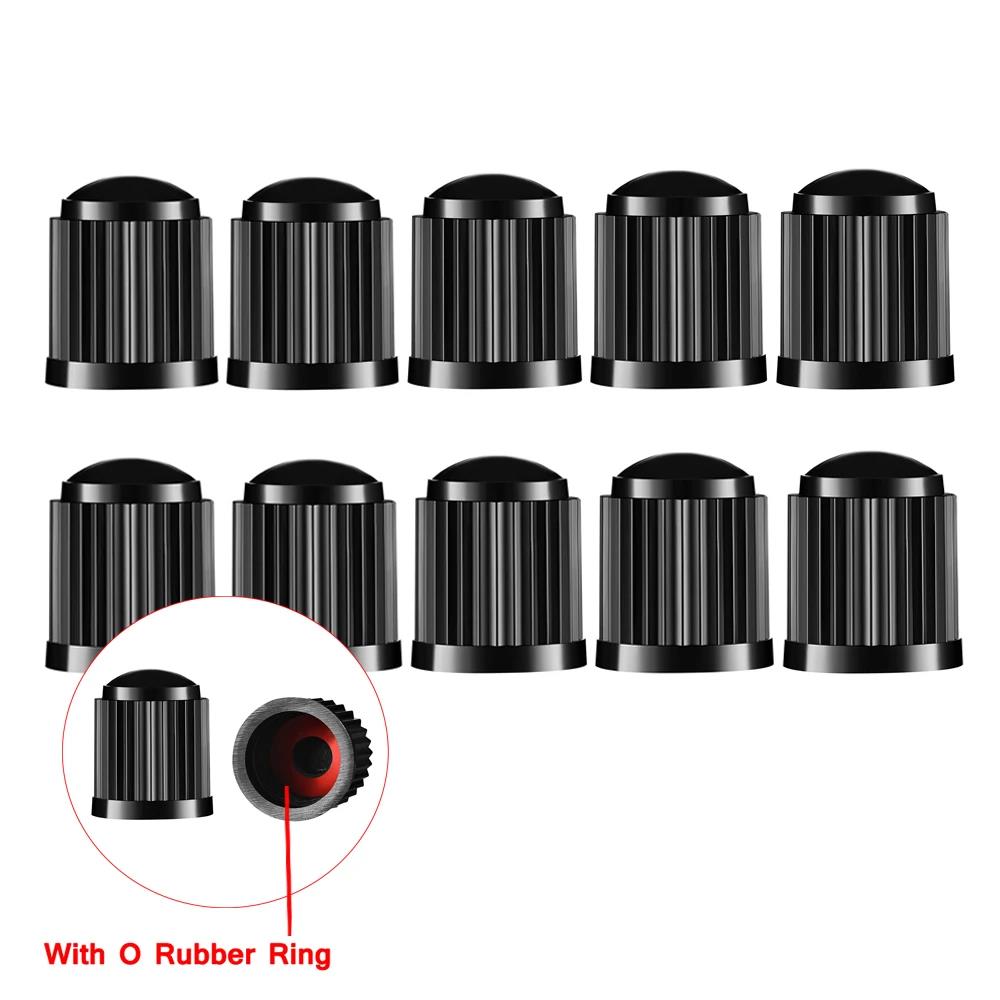 10-100Pcs Tire Valve Caps Plastic Car Tire Stem Dust Covers Universal Valve Caps For Cars Bicycle Trucks Motorcycles Valve Stems 1