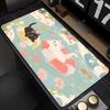 Kawaii Cats Theme Mouse Pad Large Computer Office Game Table Mat XXL Rubber Anti-slip Stitched Edge Keyboard Mats Long Desk Pads