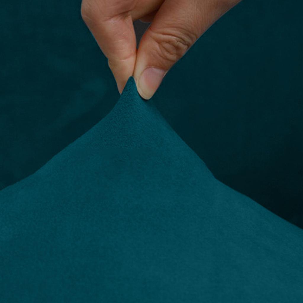 Durable Silver Fox Plush Elastic Chair Covers Dust Resistant Polyester Fabric For Home Office Seats