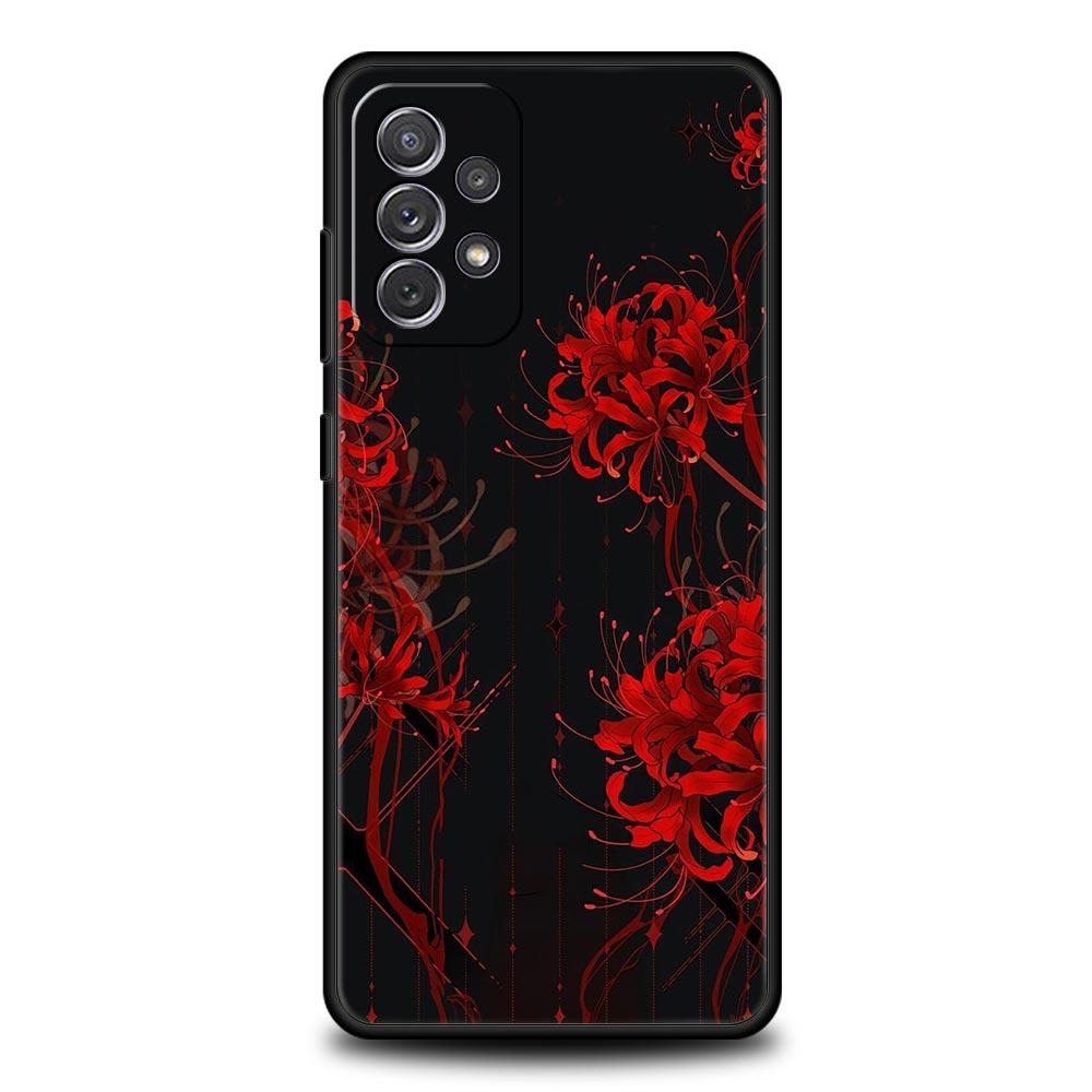 

Tokyo Red Spider Lily Phone Case for Samsung A17 A13 A15 A25 A35 A51 A55 A71 A21S A11 A31 A41 A23 A53 A73 5G A03S A05s Cover Samsung A53 5G