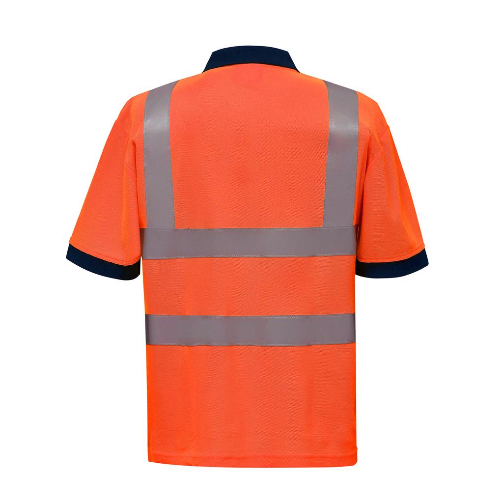 Yoko Unisex Voksen Hi-Vis Safety kortermet poloskjorte
