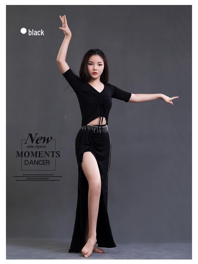 

Комплект модала большого размера для танца живота: Костюм для выступлений Осень/Зима для похудения L