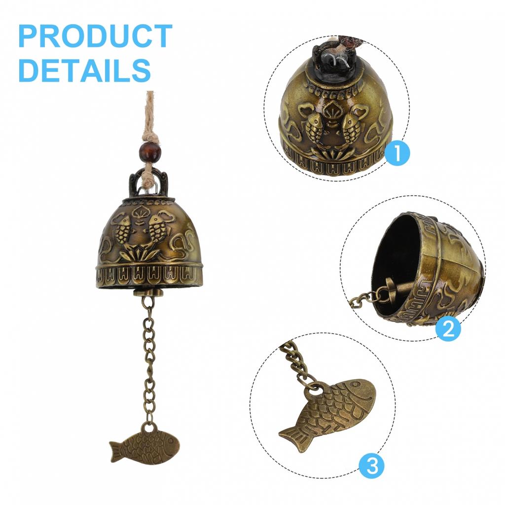 Enhance The Aesthetic Appeal Bells Metal Copper Ornament Wind Chimes