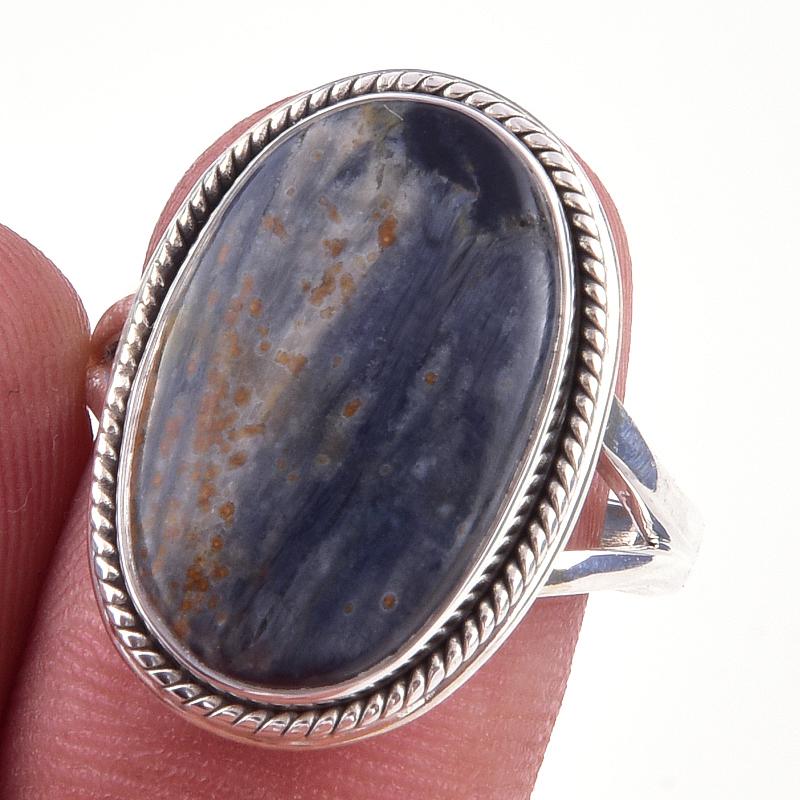 

Natural Pietersite Gemstone Handmade 925 Solid Sterling Silver Ring Size 8 L4i90