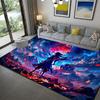 Naruto Modern Anime Design Area Rug Soft Plush Non-Slip Mat for Bedroom