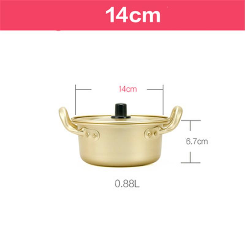 

Лапша Рамен в корейском стиле, золотая кастрюля, алюминиевый суп, окисленное покрытие, майка, яйцо, готовка, золотая кухня, горячая