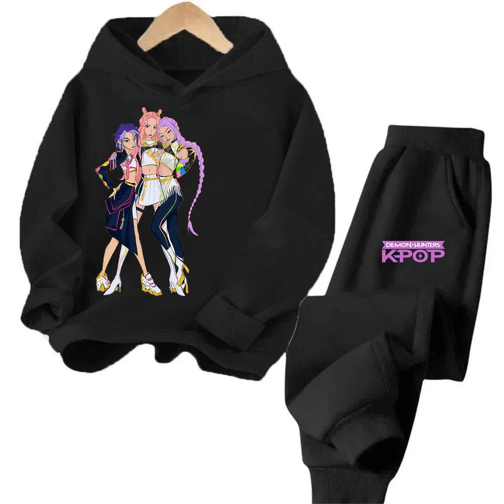 

Модный детский костюм с мультяшным принтом, повседневная удобная толстовка, комплекты одежды для девочек 160