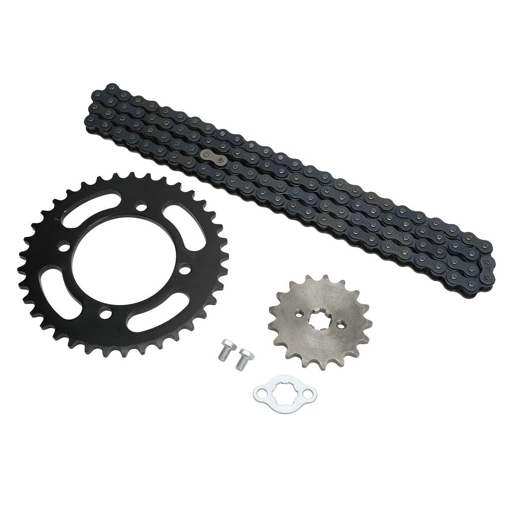 420 Chain 155mm 37T Rear 420 17T Front Sprocket Universal for 50cc to 125cc Dirt Mini Bikes ATV Go Kart