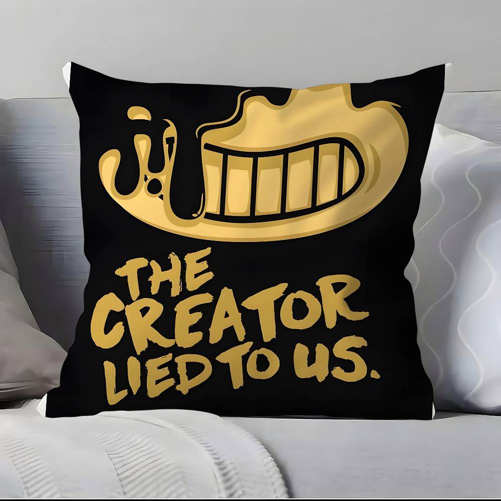 Bendy And The Ink Machine Pillow Case Pillowcase Soft Skin Friendly & Comfortable With A Hidden Zipper