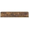 TV Cabinet Smoked Oak 147 x 34.5 x 27 cm Engineered Wood