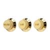 3PCS Electric Bass Volume Knob Plastic 2T1V Fine Workmanship Guitar Potentiometer Knob for Replacement