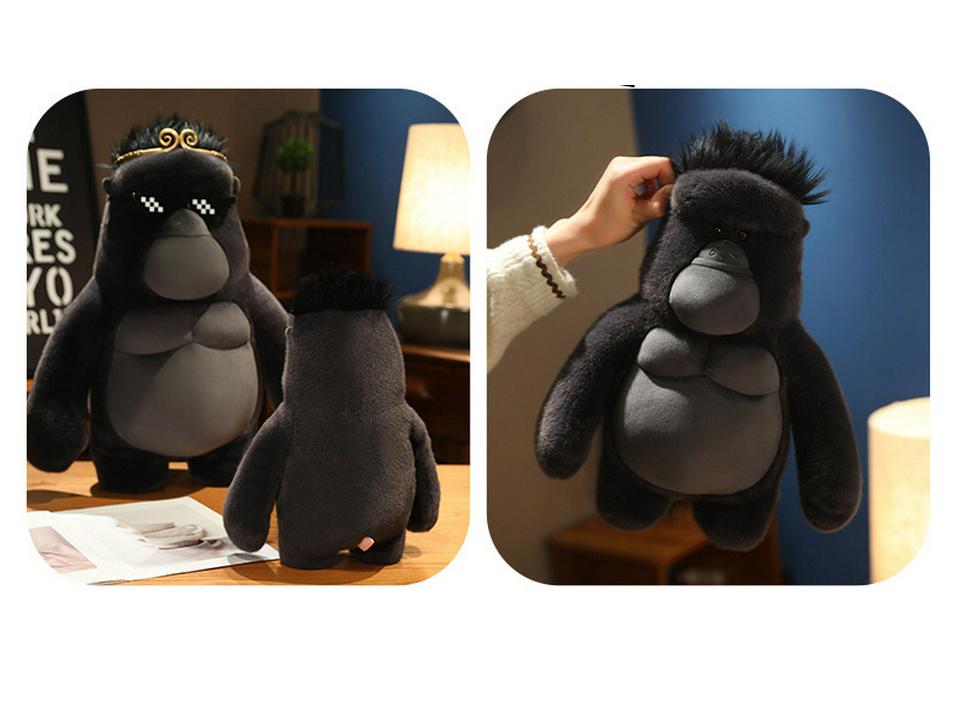 Anime King Kong Gorilla Plush Toy - Creative Children's Stuffed Animal Pillow and Funny Ragdoll Doll