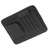 Auto Car Sun Visor Organizer Pouch Bag Card Storage Glasses Holder Clip Black