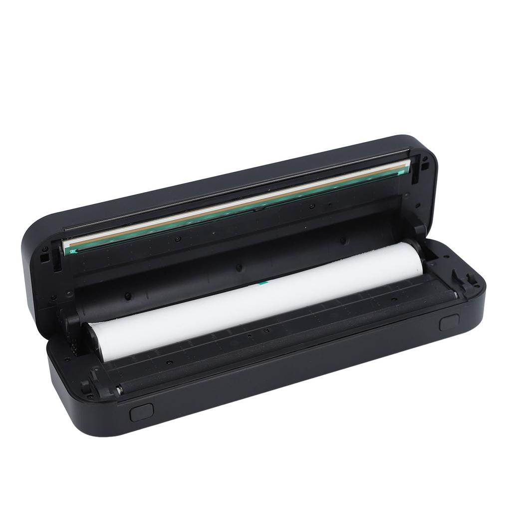 Kit Pequena Impressora de Tatuagem Mini Térmica Portátil 2600mAh Sem Fio Conjunto de Impressora de Tatuagem com Papéis de Transferência para Casa Preto