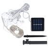 Solar Curtain Light Water Resistant Solar Curtain String Light Outdoor Waterfall Fairy Light for Win