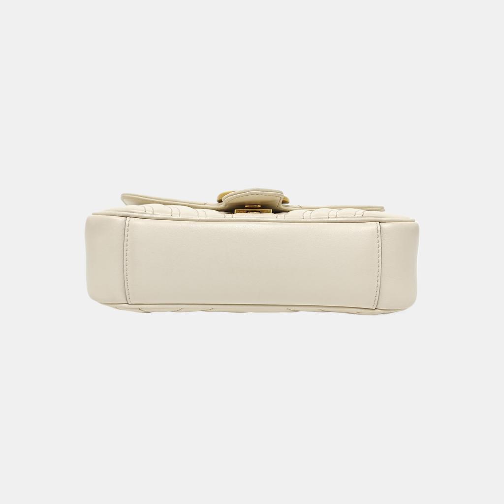 [Pre-Owned] Gucci GG Marmont Matelassé Mini Bag 'White' - Very Good #1X5VKQF
