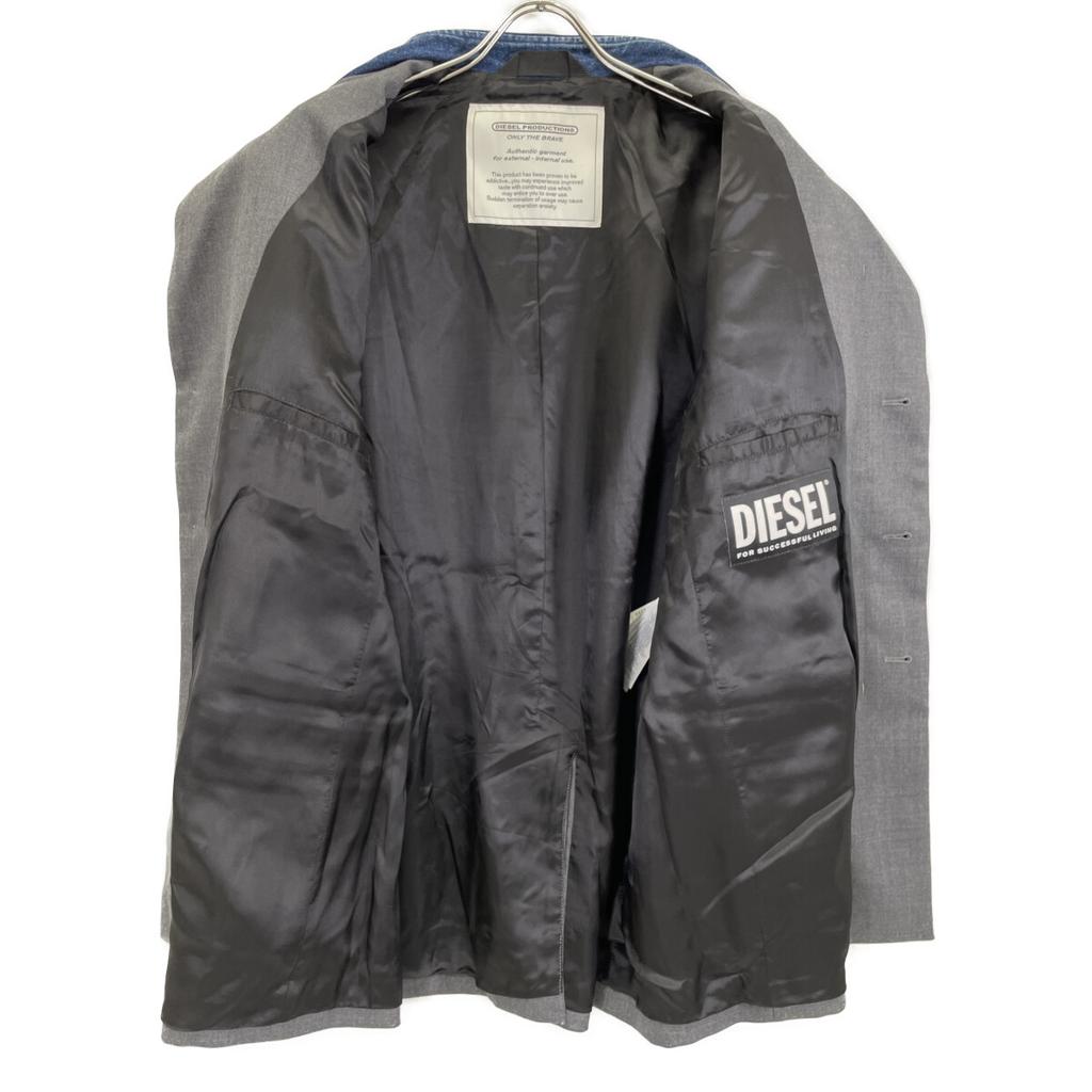 Diesel Gray J-ABBAS SINGLE-BREASTED Single Coat Coat 48 grayUsed