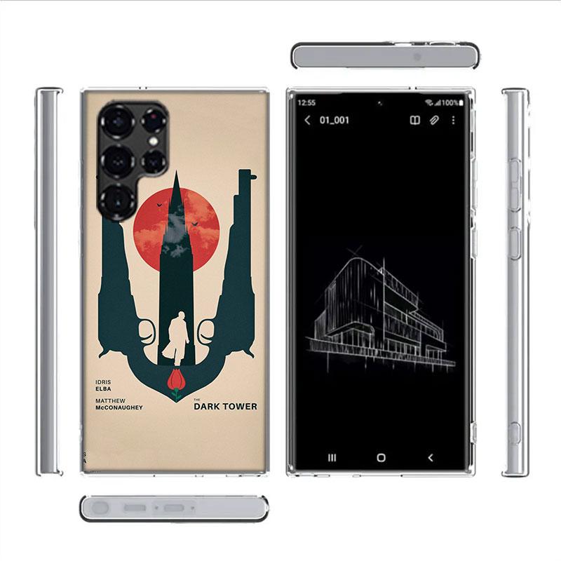 Stephen King The Dark Tower Capa Phone Case For Samsung S26 Ultra S25 Edge Galaxy S23 S21 S20 S24 FE S22 S10 Plus Cover Clear TP