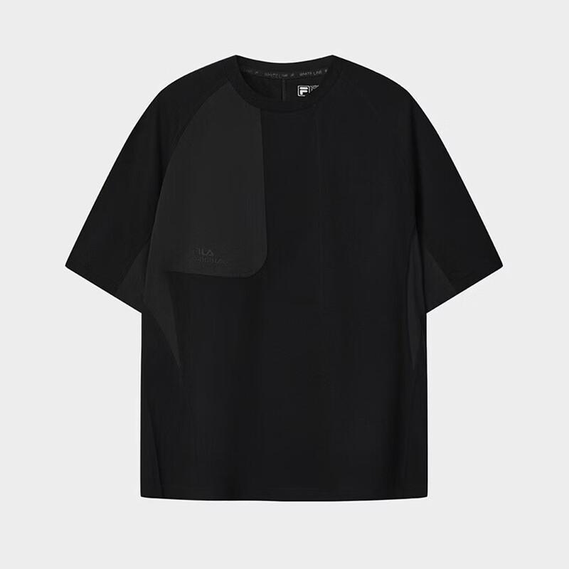 FILA Men s 2026 Summer Casual Knit Short Sleeve T-Shirt L чёрный