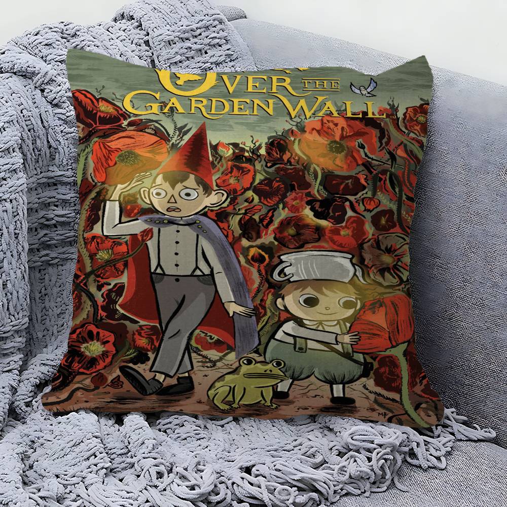 Anime O-Over The G-Garden W-Wall Personalized Picture Text Home Decorative Pillows Household Gifts 45x45cm