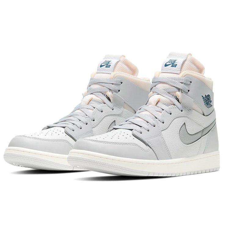 Air Jordan 1 Zoom Comfort London Unisex Sneakers White Photon-Dust Light-Smoke-Grey DH4268-001