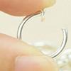 8 Pezzi Anello Naso Delicato sulla Pelle Senza Piercing Anello Naso in Metallo Cerchio per Uomini
