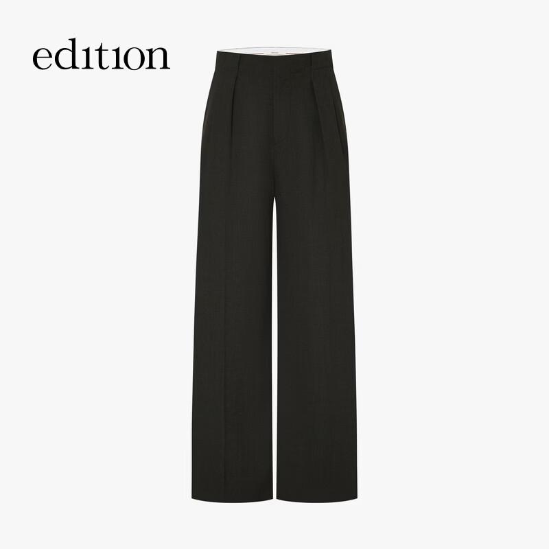 Edition Women's 2025 Winter Fine Wool Straight-Leg Commuter Trousers