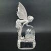 Angel Garden Figurine Outdoor Garden Statue Fairy Garden Figurine with LED Solar Light for Garden Lawn Yard Decoration