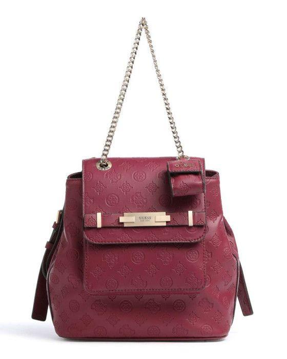Sac à dos - guess - bea backpack - couleur plum - dimensions 28x23x7 cm - élégant