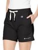 Champion Basic USA Garment Embroidered Script Size L Women's Shorts, 100% Cotton, Wash, Logo, CW-X507, Black,