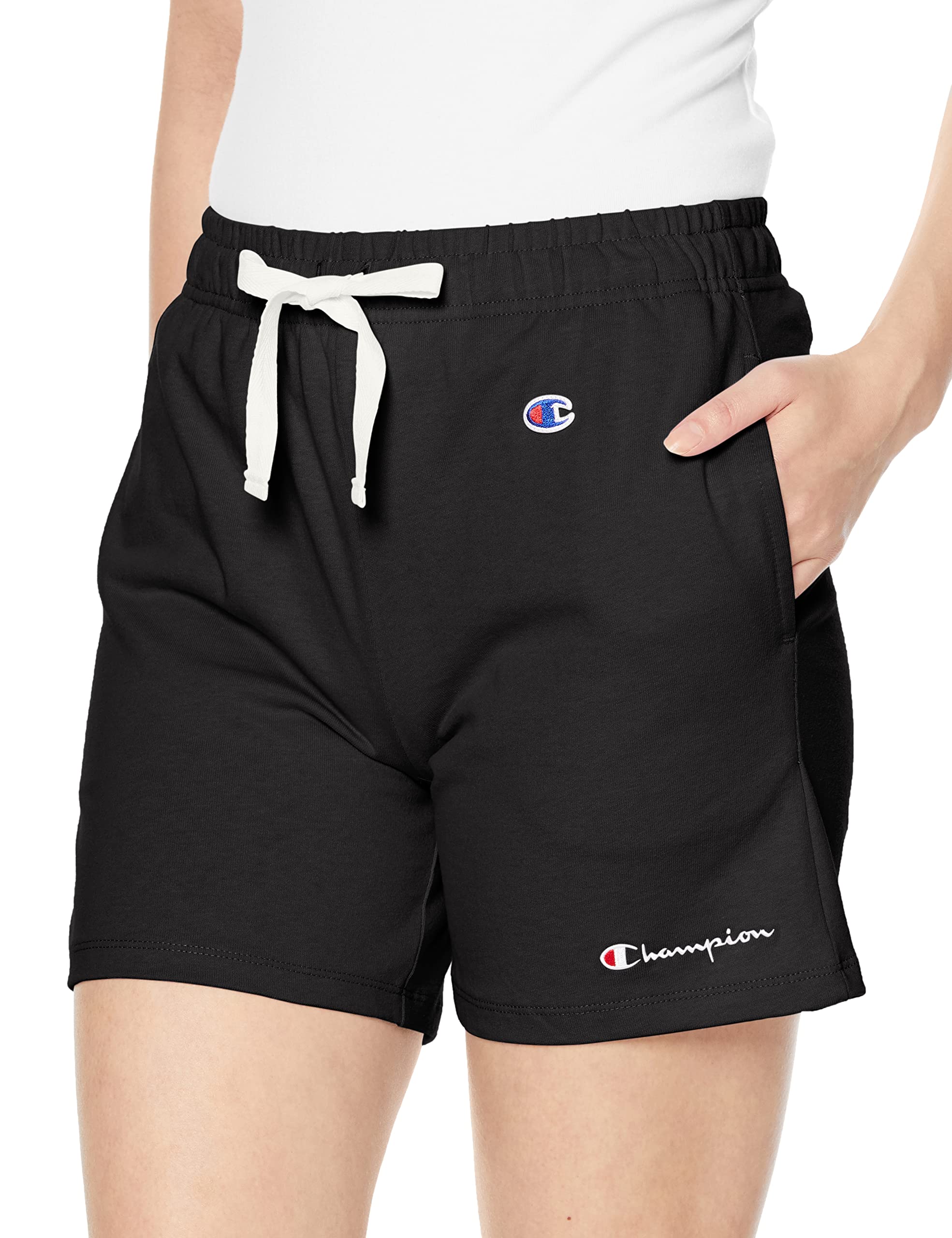 

Champion Basic USA Одежда Вышитый Скрипт Размер L Женские Шорты, 100% Хлопок, Стирка, Логотип, CW-X507, Черный, чёрный