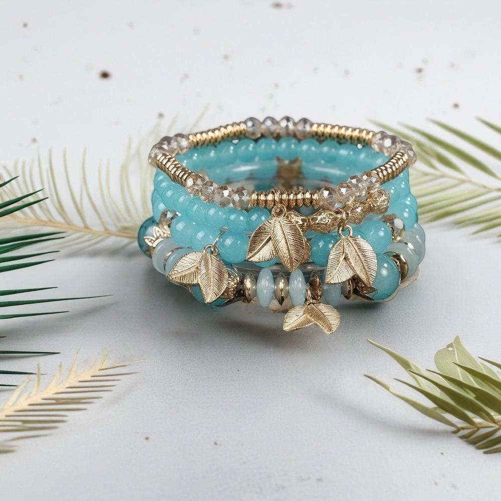 JYL TS Bracelet Elephant Glass  Bohemian Style Enhances Strength & Grace