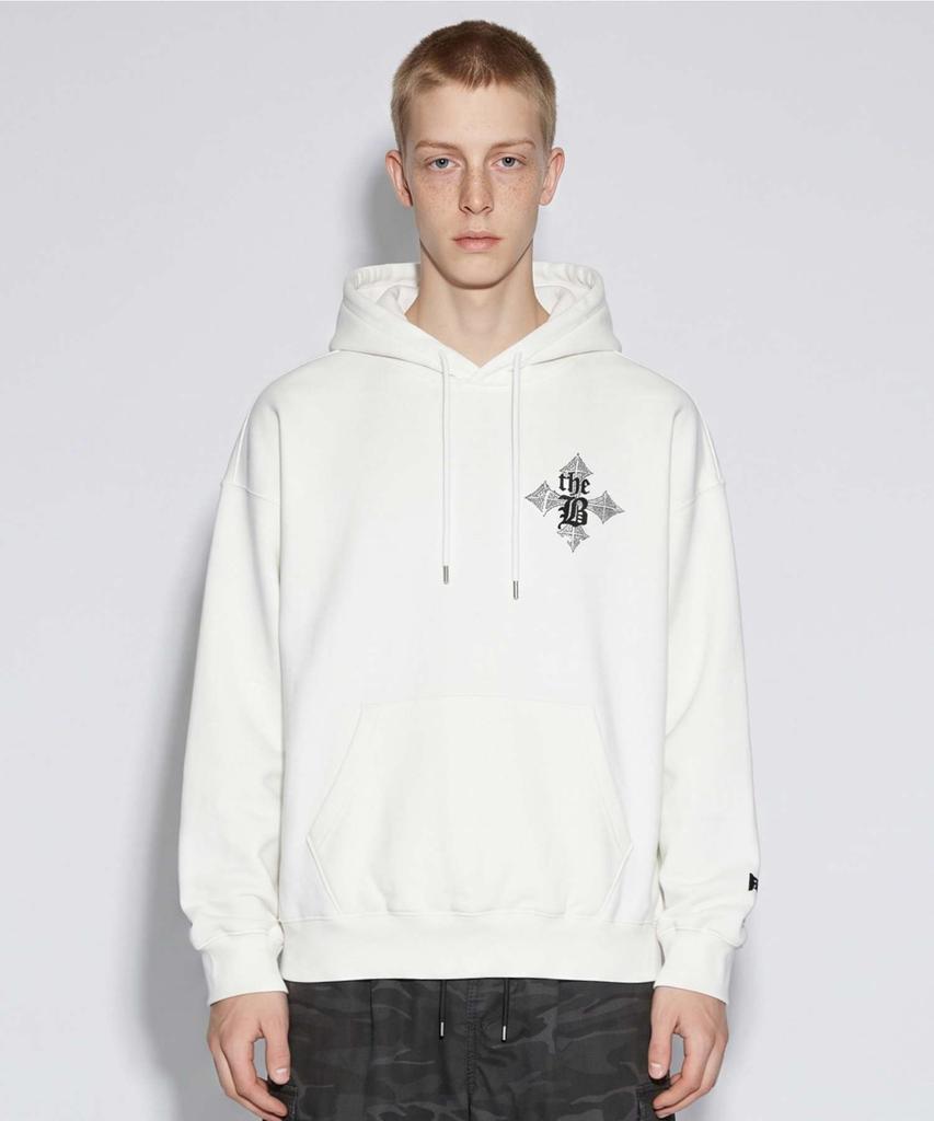 THE B ARCHIVE Unisex Oversized Artwork Sweat Hoodie White