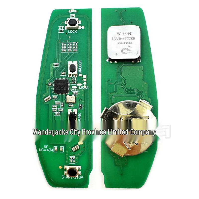 Kompatibler Ersatzschlüssel für BYD Song, Qin, Yuan - ID46 Chip, 433,62/433,92 MHz Frequenz.