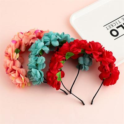 Haarschmuck Kopfschmuck Strand Kopfbedeckung Damen Blumen Stirnband Hochzeitsfeier Braut Kopfreif