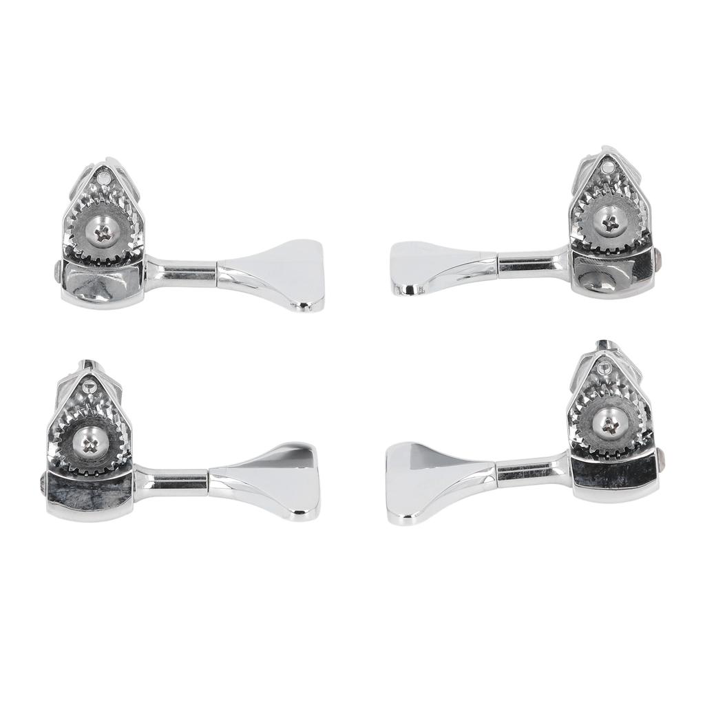 2R 2L Bass Guitar Tuning Peg Zinc Alloy 20:1 Gear Ratio Open 4 String Bass Machine Head Set