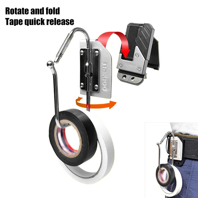 Electrician Specific Quick Hanging Buckle Waist Insulation Tape Folding Hanging Buckle Tool Hook Electric Tools Parts-Homeclub