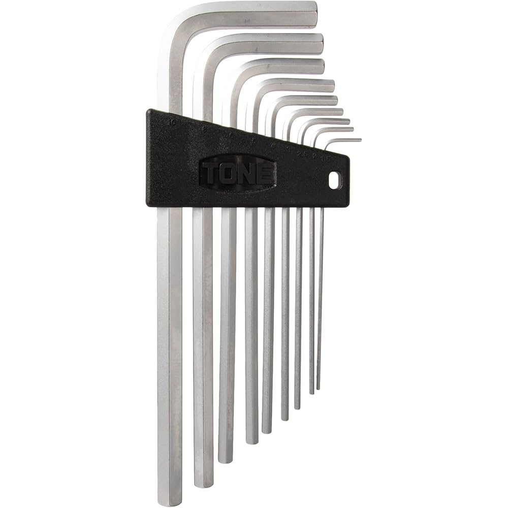 Tone Long Hex Key L-Wrench Set APL900 9-Piece Set Durable Steel Construction